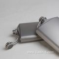 Outdoor Flat Wine Bottle Titanium Hip Flask